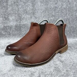Josef Seibel Boots Women's EU 37 US 6-6.5 Brown Leather Chelsea‎ Slip On